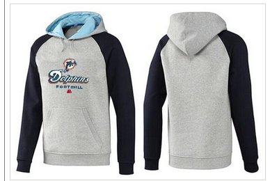 Miami Dolphins Critical Victory Pullover Hoodie Grey & Dark Blue Miami Dolphins Critical Victory Pullover Hoodie Grey & Dark Blue