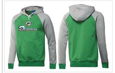 Miami Dolphins Authentic Logo Pullover Hoodie Green & Grey Miami Dolphins Authentic Logo Pullover Hoodie Green & Grey