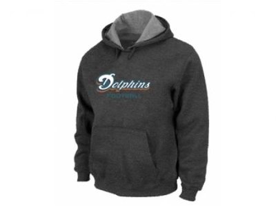 Miami Dolphins Authentic font Pullover Hoodie D.Grey Miami Dolphins Authentic font Pullover Hoodie D.Grey