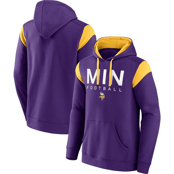 Men's Minnesota Vikings Purple Call The Shot Pullover Hoodie Men's Minnesota Vikings Purple Call The Shot Pullover Hoodie