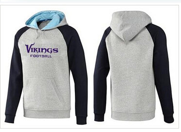 Minnesota Vikings English Version Pullover Hoodie Grey & Blue Minnesota Vikings English Version Pullover Hoodie Grey & Blue