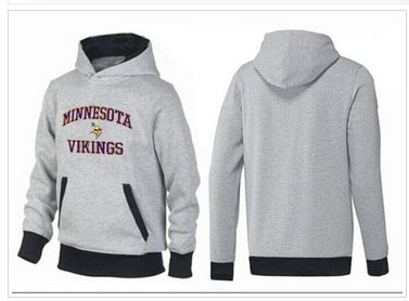 Minnesota Vikings Heart & Soul Pullover Hoodie Grey & Black