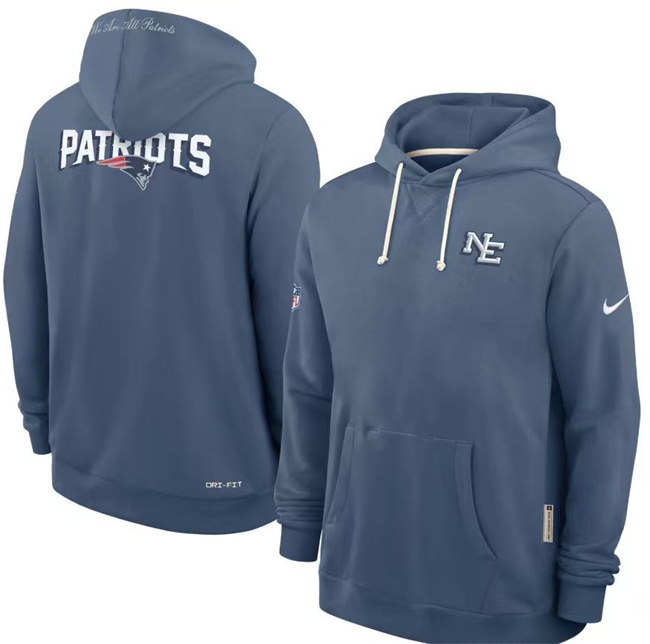 Men's New England Patriots Storm Blue “Rivalries” Pullover Hoodie Men's New England Patriots Storm Blue “Rivalries” Pullover Hoodie