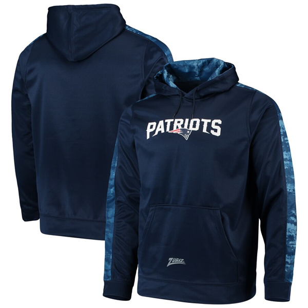 Men's New England Patriots Zubaz Navy Tonal Oxide Pullover Hoodie Men's New England Patriots Zubaz Navy Tonal Oxide Pullover Hoodie