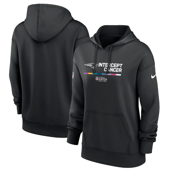 Women's New England Patriots 2022 Black NFL Crucial Catch Therma Performance Pullover Hoodie(Run Small) Women's New England Patriots 2022 Black NFL Crucial Catch Therma Performance Pullover Hoodie(Run Small)