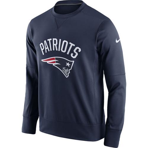 Men's New England Patriots Nike Navy Sideline Circuit Performance Sweatshirt Men's New England Patriots Nike Navy Sideline Circuit Performance Sweatshirt