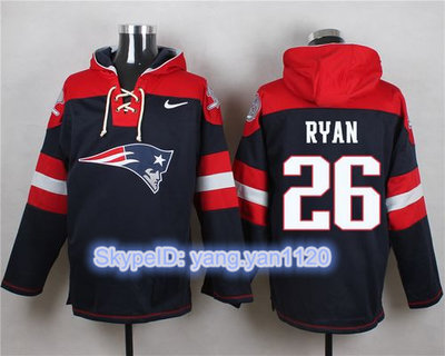 Nike Patriots #26 Logan Ryan Navy Blue Player Pullover NFL Hoodie Nike Patriots #26 Logan Ryan Navy Blue Player Pullover NFL Hoodie