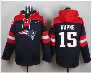 Nike New England Patriots #15 Reggie Wayne Navy Blue Player Pullover NFL Hoodie Nike New England Patriots #15 Reggie Wayne Navy Blue Player Pullover NFL Hoodie