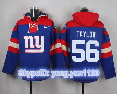 Nike Giants #56 Lawrence Taylor Royal Blue Player Pullover NFL Hoodie Nike Giants #56 Lawrence Taylor Royal Blue Player Pullover NFL Hoodie