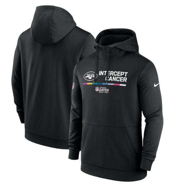 Men's New York Jets 2022 Black Crucial Catch Therma Performance Pullover Hoodie Men's New York Jets 2022 Black Crucial Catch Therma Performance Pullover Hoodie