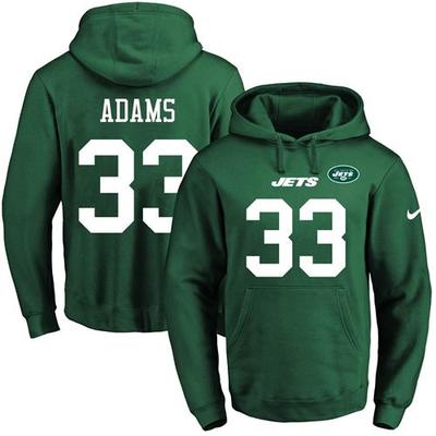 Nike Jets #33 Jamal Adams Green Men's Name & Number Pullover NFL Hoodie Nike Jets #33 Jamal Adams Green Men's Name & Number Pullover NFL Hoodie