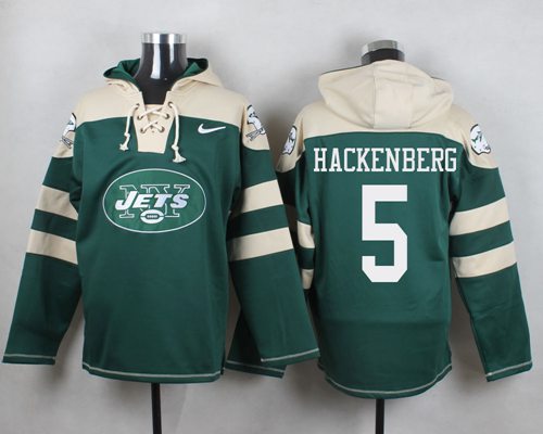 Nike Jets #5 Christian Hackenberg Green Player Pullover NFL Hoodie Nike Jets #5 Christian Hackenberg Green Player Pullover NFL Hoodie