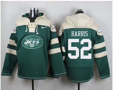 Nike New York Jets #52 David Harris Green Player Pullover NFL Hoodie Nike New York Jets #52 David Harris Green Player Pullover NFL Hoodie