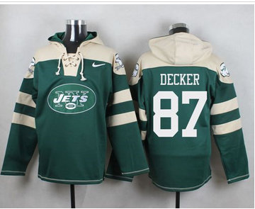 Nike New York Jets #87 Eric Decker Green Player Pullover NFL Hoodie Nike New York Jets #87 Eric Decker Green Player Pullover NFL Hoodie