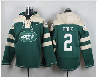 Nike New York Jets #2 Nick Folk Green Player Pullover NFL Hoodie Nike New York Jets #2 Nick Folk Green Player Pullover NFL Hoodie