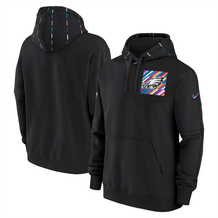 Men's Philadelphia Eagles Black 2023 Crucial Catch Club Pullover Hoodie Men's Philadelphia Eagles Black 2023 Crucial Catch Club Pullover Hoodie
