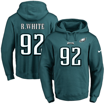 Nike Eagles #92 Reggie White Midnight Green Name & Number Pullover NFL Hoodie Nike Eagles #92 Reggie White Midnight Green Name & Number Pullover NFL Hoodie