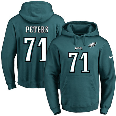 Nike Eagles #71 Jason Peters Midnight Green Name & Number Pullover NFL Hoodie Nike Eagles #71 Jason Peters Midnight Green Name & Number Pullover NFL Hoodie