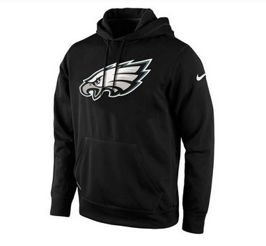 Men's Philadelphia Eagles Nike Black KO Logo Essential Hoodie Men's Philadelphia Eagles Nike Black KO Logo Essential Hoodie