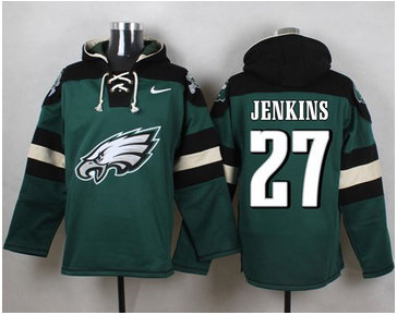 Nike Philadelphia Eagles #27 Malcolm Jenkins Midnight Green Player Pullover NFL Hoodie Nike Philadelphia Eagles #27 Malcolm Jenkins Midnight Green Player Pullover NFL Hoodie