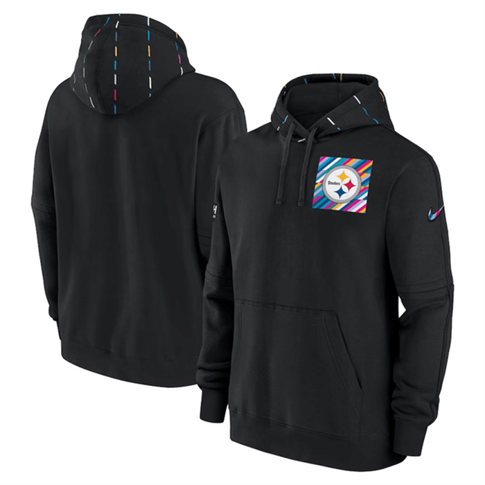 Men's Pittsburgh Steelers Black 2023 Crucial Catch Club Pullover Hoodie Men's Pittsburgh Steelers Black 2023 Crucial Catch Club Pullover Hoodie