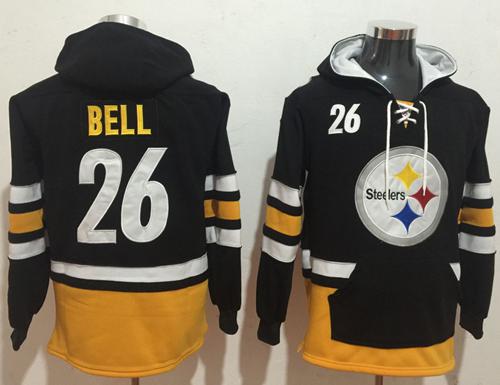 Nike Steelers #26 Le'Veon Bell Black Gold Name & Number Pullover NFL Hoodie Nike Steelers #26 Le'Veon Bell Black Gold Name & Number Pullover NFL Hoodie