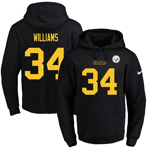 Nike Steelers #34 DeAngelo Williams Black(Gold No.) Name & Number Pullover NFL Hoodie Nike Steelers #34 DeAngelo Williams Black(Gold No.) Name & Number Pullover NFL Hoodie