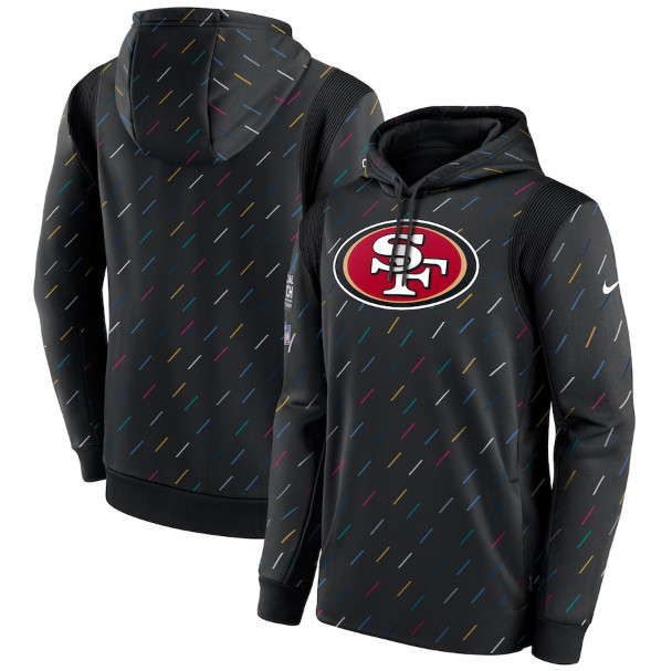 Men's San Francisco 49ers 2021 Charcoal Crucial Catch Therma Pullover Hoodie Men's San Francisco 49ers 2021 Charcoal Crucial Catch Therma Pullover Hoodie