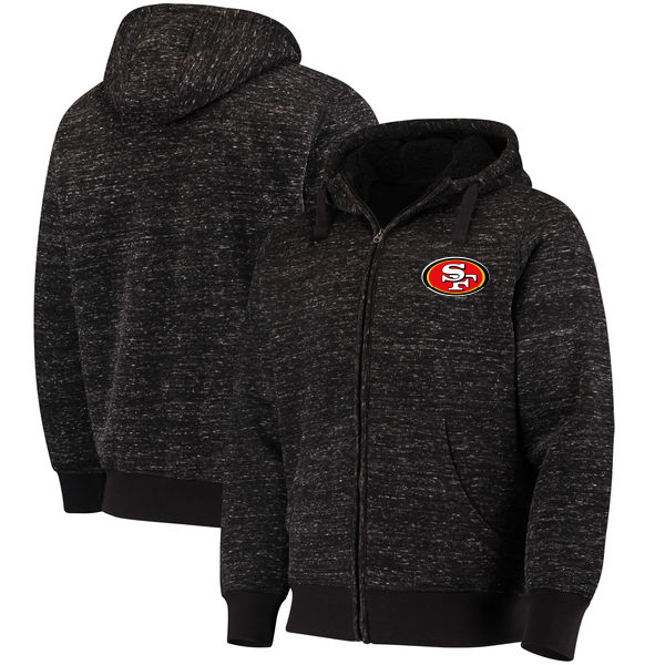 San Francisco 49ers G III Sports By Carl Banks Discovery Sherpa Full Zip Jacket Heathered Black San Francisco 49ers G III Sports By Carl Banks Discovery Sherpa Full Zip Jacket Heathered Black