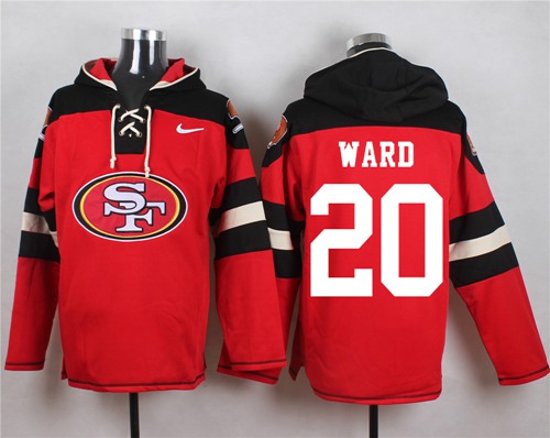 Nike 49ers #20 Jimmie Ward Red Player Pullover NFL Hoodie Nike 49ers #20 Jimmie Ward Red Player Pullover NFL Hoodie