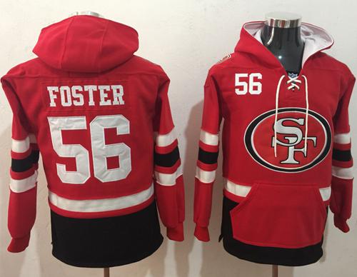 Nike 49ers #56 Reuben Foster Red Black Name & Number Pullover NFL Hoodie Nike 49ers #56 Reuben Foster Red Black Name & Number Pullover NFL Hoodie
