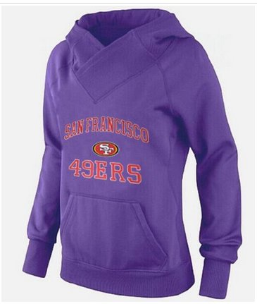Women's San Francisco 49ers Heart & Soul Pullover Hoodie Purple