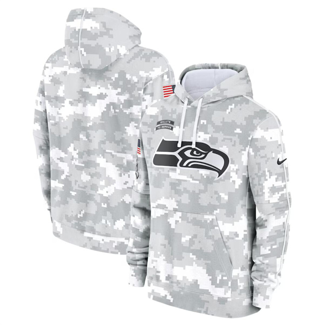 Men's Seattle Seahawks 2024 Arctic Camo Salute To Service Club Fleece Pullover Hoodie Men's Seattle Seahawks 2024 Arctic Camo Salute To Service Club Fleece Pullover Hoodie