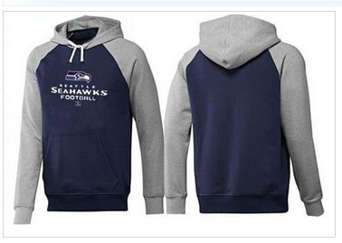 Seattle Seahawks Critical Victory Pullover Hoodie Dark Blue & Grey