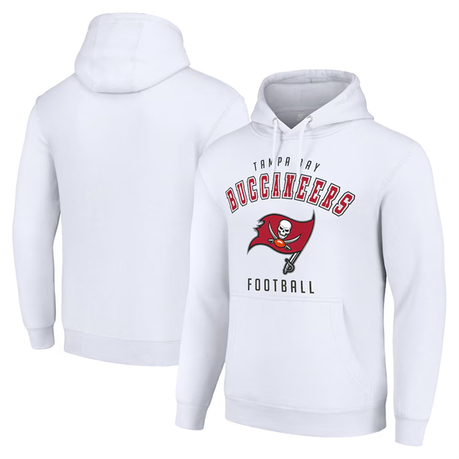 Men's Tampa Bay Buccaneers White Pullover Hoodie Men's Tampa Bay Buccaneers White Pullover Hoodie