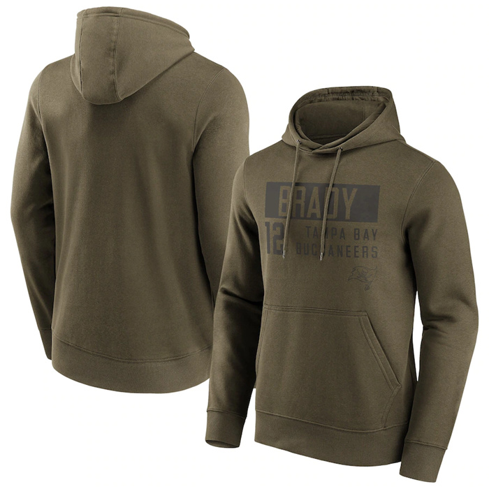 Men's Tampa Bay Buccaneers #12 Tom Brady Fashion Name & Number Hoodie Men's Tampa Bay Buccaneers #12 Tom Brady Fashion Name & Number Hoodie