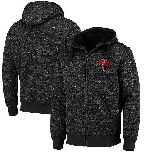 Men's Tampa Bay Buccaneers G-III Sports by Carl Banks Heathered Black Discovery Sherpa Full-Zip Jacket Men's Tampa Bay Buccaneers G-III Sports by Carl Banks Heathered Black Discovery Sherpa Full-Zip Jacket