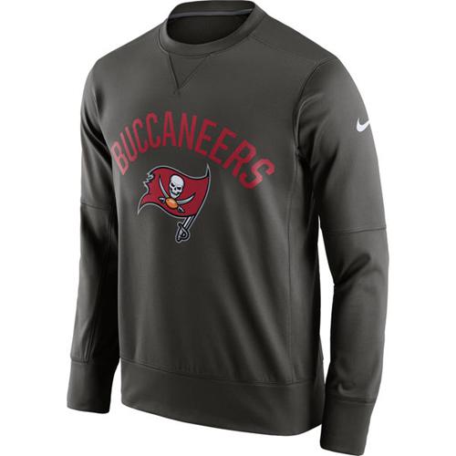 Men's Tampa Bay Buccaneers Nike Pewter Sideline Circuit Performance Sweatshirt Men's Tampa Bay Buccaneers Nike Pewter Sideline Circuit Performance Sweatshirt