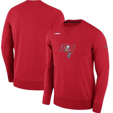Men's Tampa Bay Buccaneers Nike Red Sideline Team Logo Performance Sweatshirt Men's Tampa Bay Buccaneers Nike Red Sideline Team Logo Performance Sweatshirt