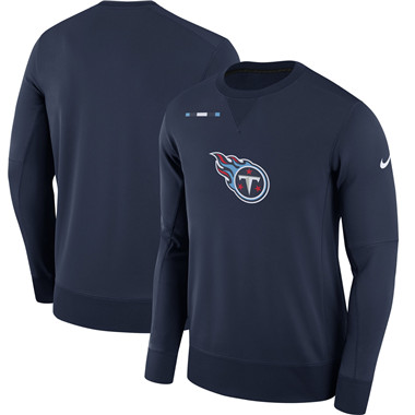 Men's Tennessee Titans Nike Navy Sideline Team Logo Performance Sweatshirt Men's Tennessee Titans Nike Navy Sideline Team Logo Performance Sweatshirt