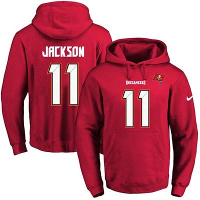 Nike Buccaneers #11 DeSean Jackson Red Name & Number Pullover NFL Hoodie Nike Buccaneers #11 DeSean Jackson Red Name & Number Pullover NFL Hoodie