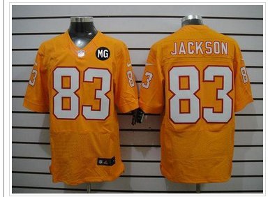 NEW Buccaneers #83 Vincent Jackson Orange Alternate With MG Patch Stitched NFL Elite Jersey