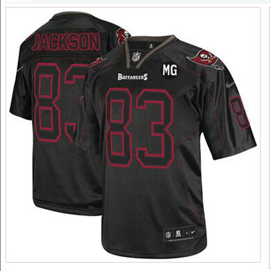 NEW Buccaneers #83 Vincent Jackson Lights Out Black With MG Patch Stitched NFL Elite Jersey NEW Buccaneers #83 Vincent Jackson Lights Out Black With MG Patch Stitched NFL Elite Jersey