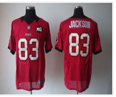 NEW Buccaneers #83 Vincent Jackson Red Team Color With MG Patch Stitched NFL Elite Jersey
