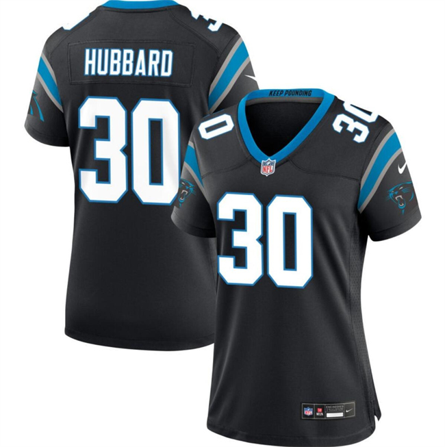 Men's Carolina Panthers #30 Chuba Hubbard Black 2023 F.U.S.E. Vapor Limited Stitched Football Jersey Men's Carolina Panthers #30 Chuba Hubbard Black 2023 F.U.S.E. Vapor Limited Stitched Football Jersey