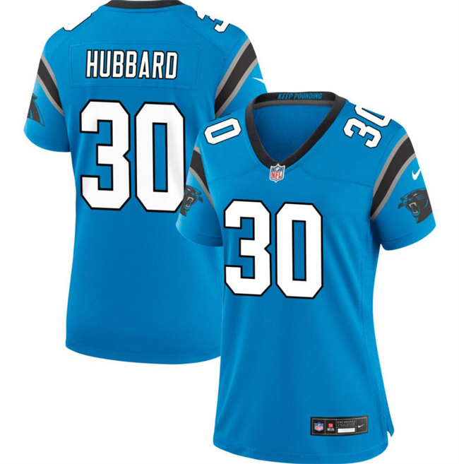 Men's Carolina Panthers #30 Chuba Hubbard Blue 2023 F.U.S.E. Vapor Limited Stitched Football Jersey Men's Carolina Panthers #30 Chuba Hubbard Blue 2023 F.U.S.E. Vapor Limited Stitched Football Jersey