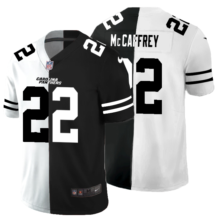 Carolina Panthers #22 Christian McCaffrey Men's Black V White Peace Split Nike Vapor Untouchable Limited NFL Jersey Carolina Panthers #22 Christian McCaffrey Men's Black V White Peace Split Nike Vapor Untouchable Limited NFL Jersey