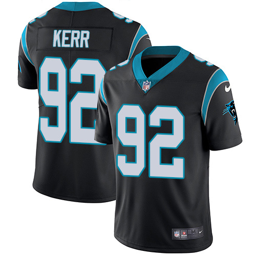 Nike Panthers #92 Zach Kerr Black Team Color Men's Stitched NFL Vapor Untouchable Limited Jersey Nike Panthers #92 Zach Kerr Black Team Color Men's Stitched NFL Vapor Untouchable Limited Jersey