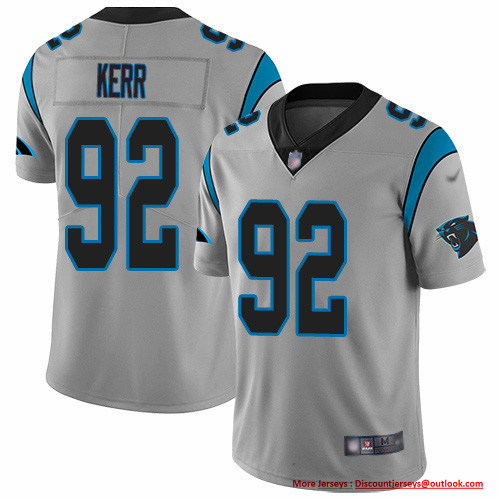 Nike Panthers #92 Zach Kerr Silver Men's Stitched NFL Limited Inverted Legend Jersey