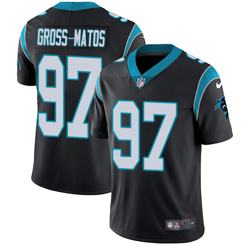 Nike Panthers #97 Yetur Gross-Matos Black Team Color Men's Stitched NFL Vapor Untouchable Limited Jersey Nike Panthers #97 Yetur Gross-Matos Black Team Color Men's Stitched NFL Vapor Untouchable Limited Jersey